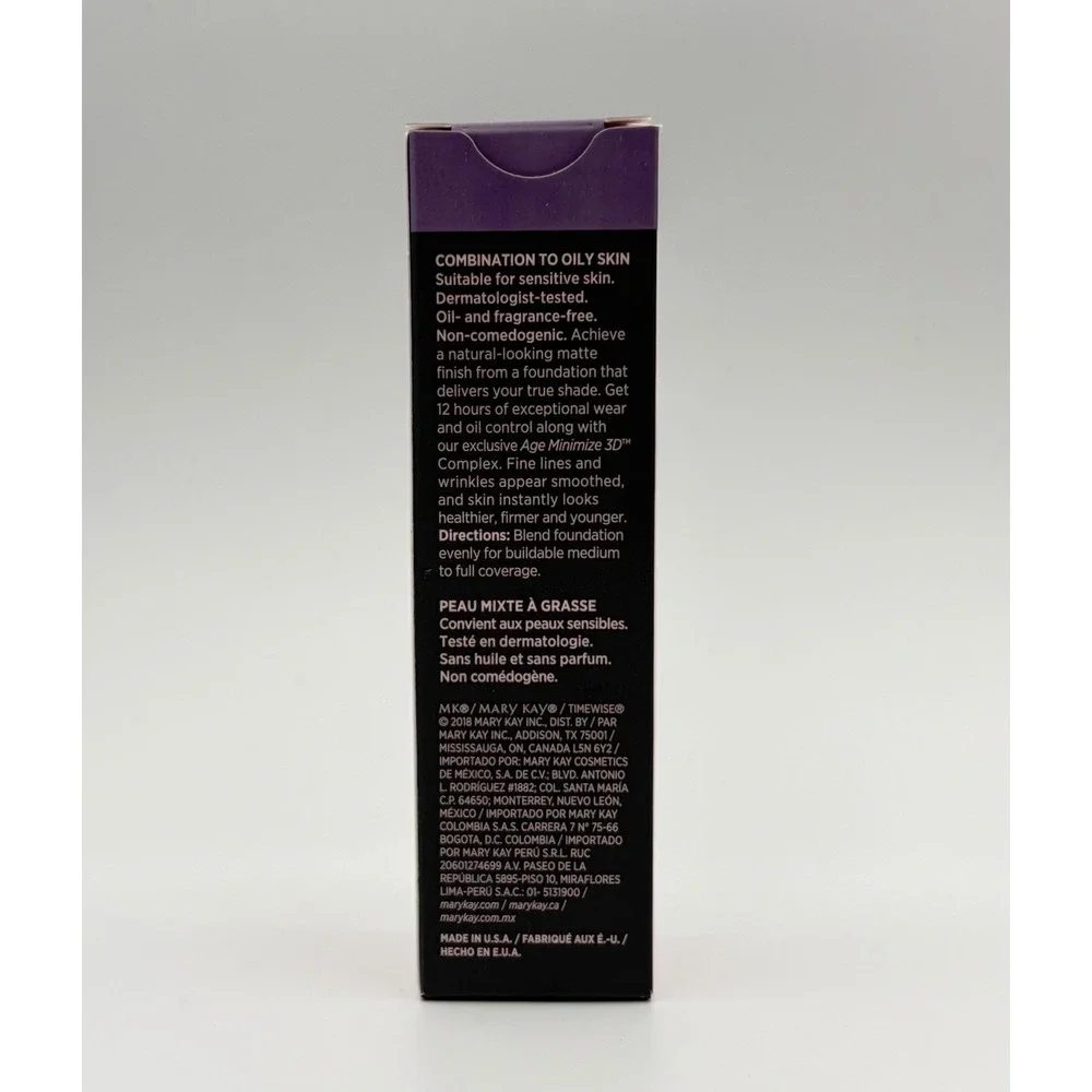 Mary Kay TimeWise Matte 3D Foundation Combination To Oily Skin Bronze W 150 New